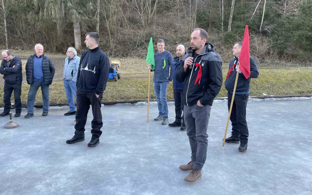 Traditionelles Stockschießen